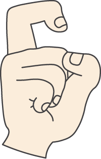 9 - Chinese hand gesture for "nine", 九 (jiǔ)