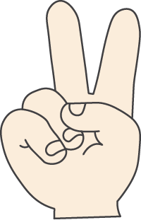 2 - Chinese hand gesture for "two", 二 (èr)