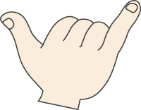 6 - Chinese hand gesture for "six", 六 (liù)
