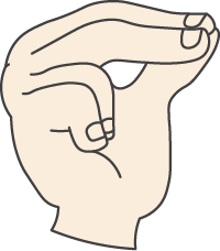 7 - Chinese hand gesture for "seven", 七 (qī)