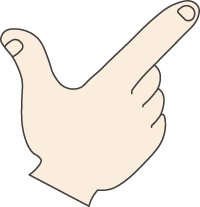 8 - Chinese hand gesture for "eight", 八 (bā